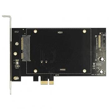 Controlador de Almacenamiento PCIe x1 con 2 Conexiones SATA para HDD/SSD