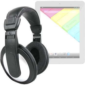 DURAGADGET Auriculares Estéreo Negros Compatible con Unusual TB-U10Z / 10Z / Phoenix Dual 10.1 / 7i / 89W / 7W First / 10M - Disponibles En Color Gris