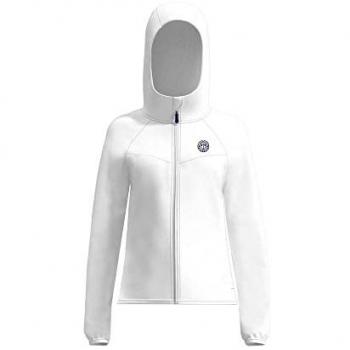 Bidi Badu Crew Chaqueta De Entrenamiento Chicas - Blanco con cremallera, diseño moderno y cómodo, ideal para actividades deportivas