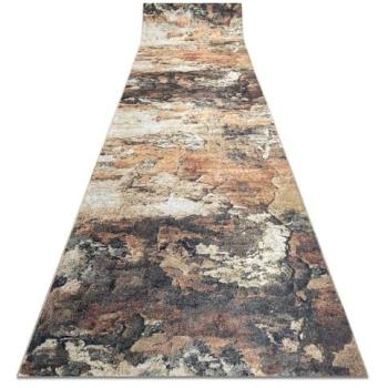 Alfombra de Pasillo Antideslizante Lotus Abstract 52910 Beige - Lavable en Lavadora - 100x710 cm