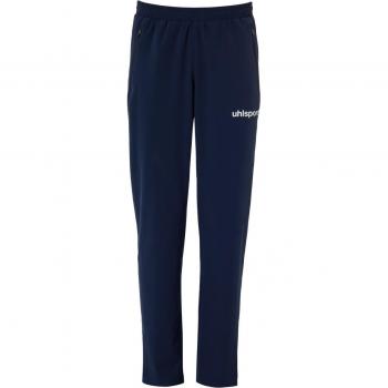 Pantalón de jogging Uhlsport Evo Woven con tejido ligero, cintura elástica ajustable, bolsillos laterales con cremallera, diseño transpirable y corte cómodo para mayor libertad de movimiento