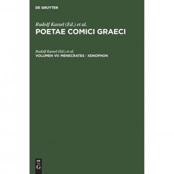 Greek Comic Poets Anthology by Walter Degruyter, Inc