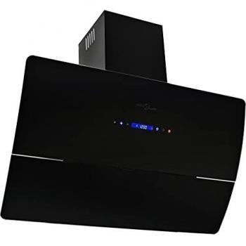 vidaXL Campana Extractora Pared 90cm Negro Electrodoméstico Ventilador Cocina