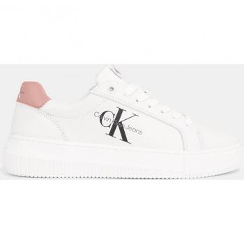 Calvin Klein Women's White Leather Sneakers Size 11 US