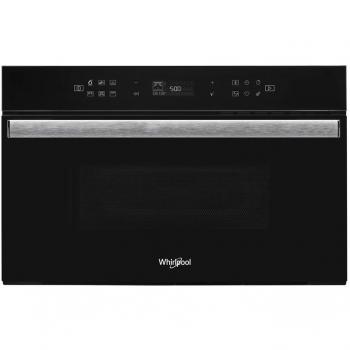 Microondas Integrable Whirlpool W6 MD440NB con Grill, 31 Litros, 1000W, Cristal Negro