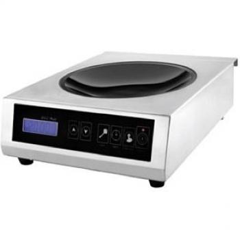 Lacor Placa Inducción Wok Profesional 3500W, 5.3 tons, Metal, INOX y Negro