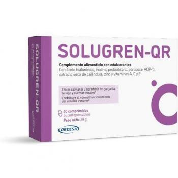 Solugren QR 30 Comprimidos - Complemento alimenticio en forma de comprimidos, presenta una fórmula que apoya la salud digestiva y el bienestar general, contiene ingredientes naturales, envase de 30 unidades