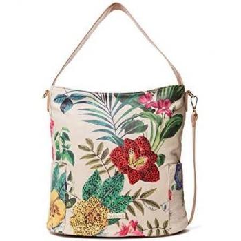 Desigual - Bag Clio Yakarta Mini Women, Shoppers y bolsos de hombro Mujer, Blanco