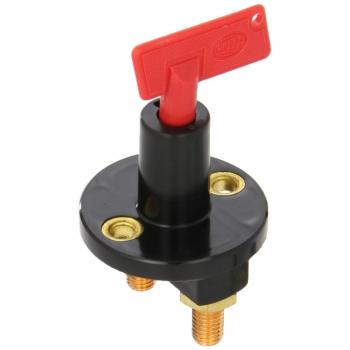 Interruptor principal de batería HELLA 6EK 002 843-003 con control por perilla, conexión M10, tipo S33, rosca de 1.5mm
