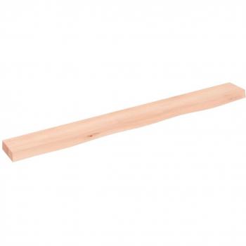 Estante de Pared Madera Maciza de Roble Sin Tratar 100x10x4 cm, Natural, Marrón Claro, Marrón Oscuro, Mueble Almacenaje Estantería para Oficina, Estudio y Dormitorio