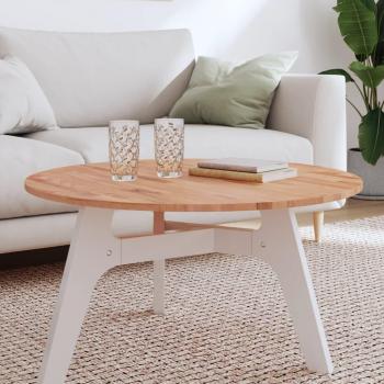 Tablero de mesa redondo de madera maciza de haya Ø80x1,5 cm