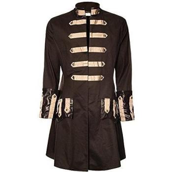Abrigo Golden Steampunk Troubadour