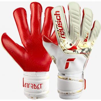 Guantes de Portero Reusch Attrakt Gold X GluePrint con Excelente Agarre y Corte de Costura Exterior