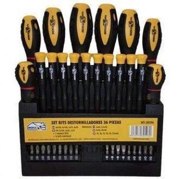Set bits destornilladores 36 piezas MT-30596 Mercatools