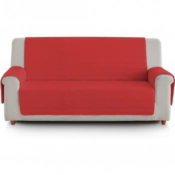 Eiffel Textile FSA0009 Cubre Sofa Acolchado Reversible, 2 Plazas, Poliéster, Granate/Gris