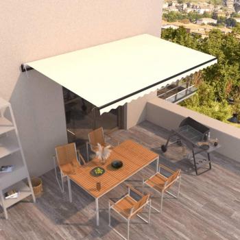 Toldo retráctil automático Day and Night Creme 500x300 cm