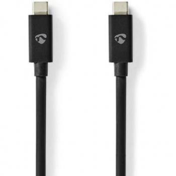 Cable USB-C 4.0 Gen 3x2 | Macho a Macho | 240 W | 8K@60Hz | 40 Gbps | 1m