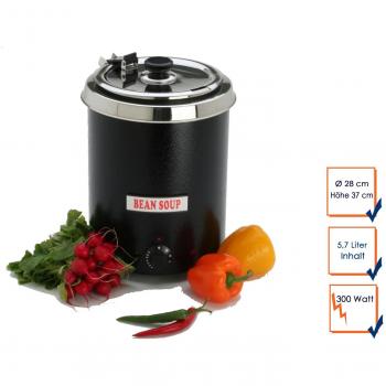 Profesional Olla, eléctrica, 5,7 L, 300 W, diámetro 28 cm, altura 37 cm; St de 57 ggg