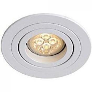 Foco Empotrable Redondo Lucide Tube - Ø 9,2 cm - 1xGU10 - Blanco