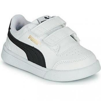 Puma Shuffle V Baby Basketball Sneakers with Logo and Double Velcro Closure