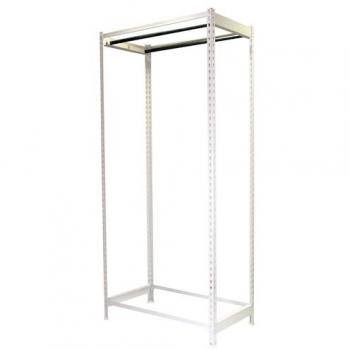 Estantería Metálica SIMONCLOTHING Blanco, 2 Colgadores, Alta Capacidad de Carga (25 kg), 200x900x500 mm