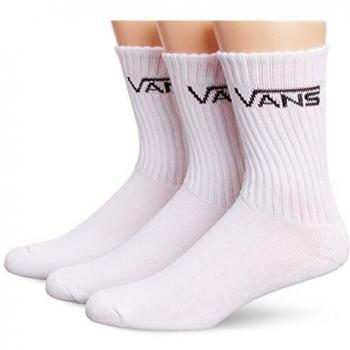 Vans Herren M Classic Crew Socken, 3er Pack, weiß