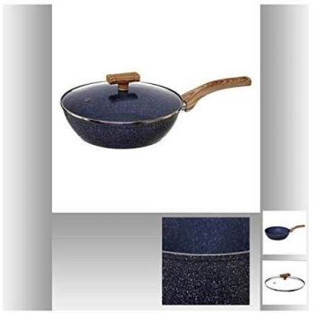 Sartén Sauteuse de Aluminio Forjado 24 cm - Efecto Piedra Gris