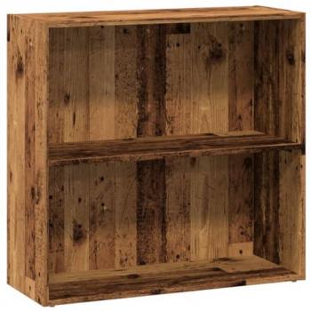 Estantería de madera de ingeniería color envejecido 80x30x77 cm Marrón