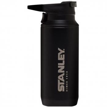 Stanley Adultos Mountain Vacuum conmutación hback Mug, Monomando Vaso, Acero Inoxidable 18/8, Negro Mate, vacío Aislamiento, Tapa de 2 Piezas de vacío Botellas, One Size