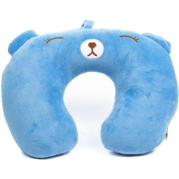 Almohada de viaje cojín cervical infantil extra suave con relleno interior confortable, diseño de osito, dimensiones 29x27x9 cm