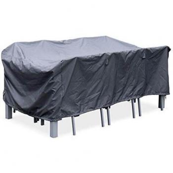Funda Protectora para Mesa de Jardín Philadelphia/Capua 202x124x69 cm Gris Oscuro