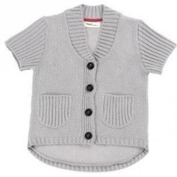 Funch - Chaleco para niña, talla 7 - talla alemana, color gris claro