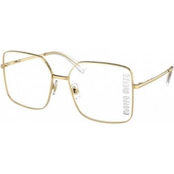 Miu Miu MU51YS 5AK08N Women’s Eyeglasses Gold Size 60 - Blue Light Block Available