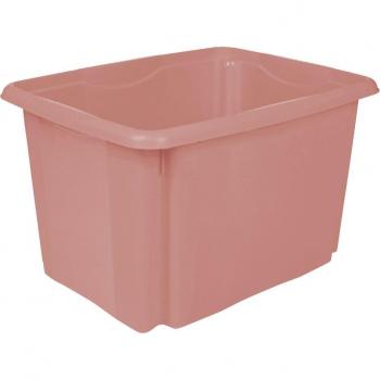 Keeeper Caja de Almacenamiento Plástico Resistente Apilable 44,5 x 34,5 x 27 cm Rojo Nórdico para Hogar y Pasatiempos