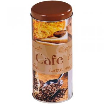 Kesper 38200-Caja con ventana para Café metal, 35 x 27 x 19 cm