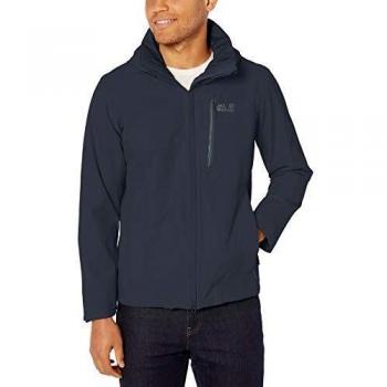Jack Wolfskin Keplar Trail - Chaqueta rígida para hombre, Hombre, 1111341, azul noche