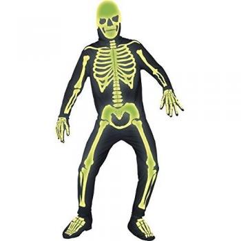 Smiffy's - Disfraz de esqueleto para adulto, ideal para Halloween