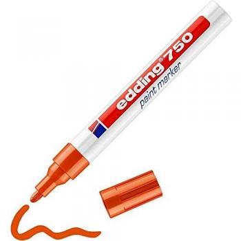 edding Lackmalstifte Outliner Marker Creative 750-Rotulador Brillante, Naranja