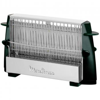Tostadora Moulinex A15453 Multipan On/Off, 760W, Capacidad para 4 Rebanadas, Toque Frío, Color Negro e Inoxidable