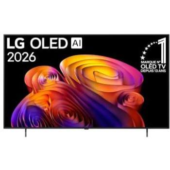 Televisor Smart TV LG OLED 65 4K Ultra HD con Procesador AI α8 Gen3, DVB-T2, Negro