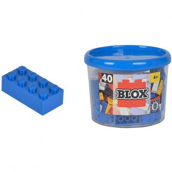 Bote de Bloques Azules Blox - 40 Piezas