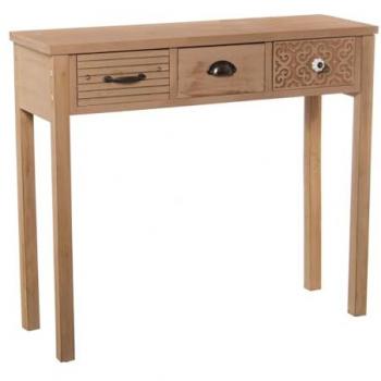 Consola Alexandra House Living Marrón Madera 90 x 78 x 30 cm