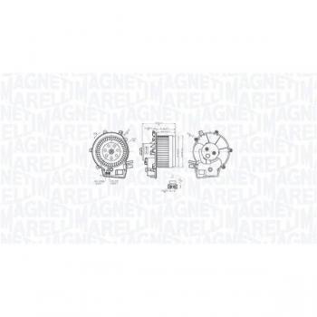 Ventilador habitáculo MAGNETI MARELLI 069412763010 - Interior blower, compatible con diversos modelos de vehículos, alta eficiencia en el flujo de aire, fácil instalación, diseño compacto y duradero