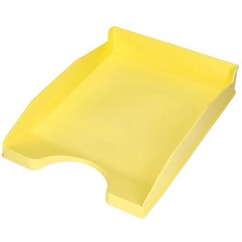 Bandeja sobremesa plástico Q-Connect amarillo pastel opaco 240x70x340mm
