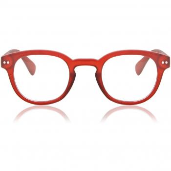 Gafas Anti-Azules Oval Montuta Completa Plástico Rojas Armazones para Hombre - SmartBuy Readers