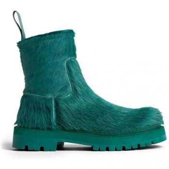 Camperlab Eki Unisex Green Leather Boots - Size 44