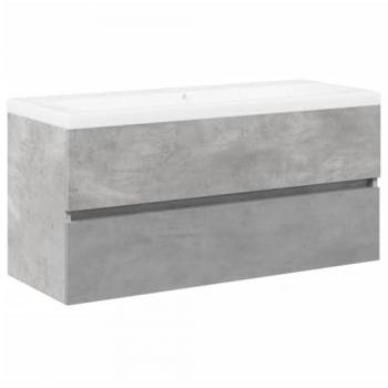 Set de muebles de baño 2 piezas madera contrachapada gris hormigón