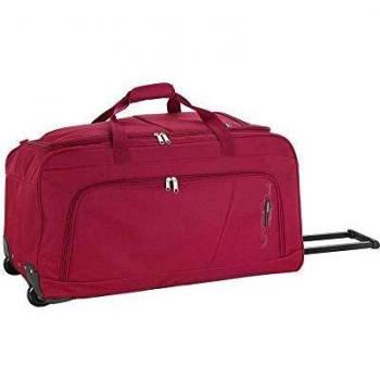 Gabol - Week | Bolso con Ruedas de Viaje Grande de Tela de 73 x 38 x 34 cm con Capacidad para 94 L de Color Rojo