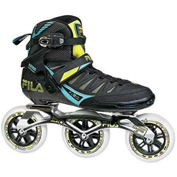 Fila unisex Matrix Verso Inline Skate, unisex, MATRIX VERSO, schwarz/lime/hellblau, 7