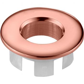 Embellecedor Rebosadero Lavabo Oro Rosa